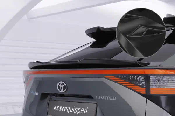 CSR Heckspoiler | Heckflügel mit ABE für Toyota bZ4X / Subaru Solterra HF175-G Glossy schwarz Hochglanz (keine Lackierung erforderlich)