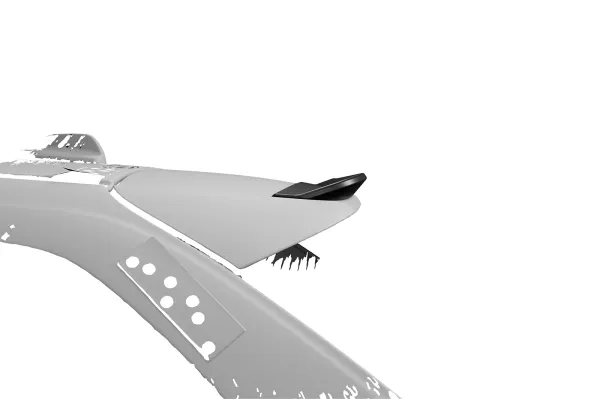 CSR Heckspoiler | Heckflügel mit ABE für Volvo V90 HF339-S strukturiert schwarz matt (keine Lackierung erforderlich)