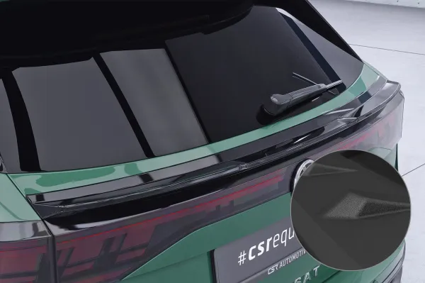 CSR Heckspoiler | Heckflügel mit ABE für VW Passat B9 Variant HF213-S strukturiert schwarz matt (keine Lackierung erforderlich)