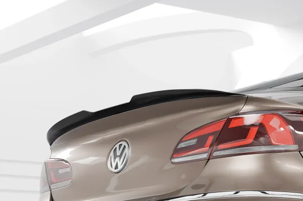 CSR Heckspoiler | Heckflügel mit ABE für VW Passat CC HF591-C Carbon Look Hochglanz (keine Lackierung erforderlich)