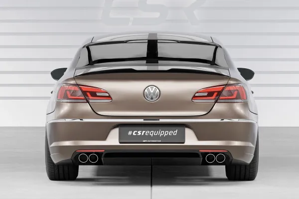 CSR Heckspoiler | Heckflügel mit ABE für VW Passat CC HF591-C Carbon Look Hochglanz (keine Lackierung erforderlich)