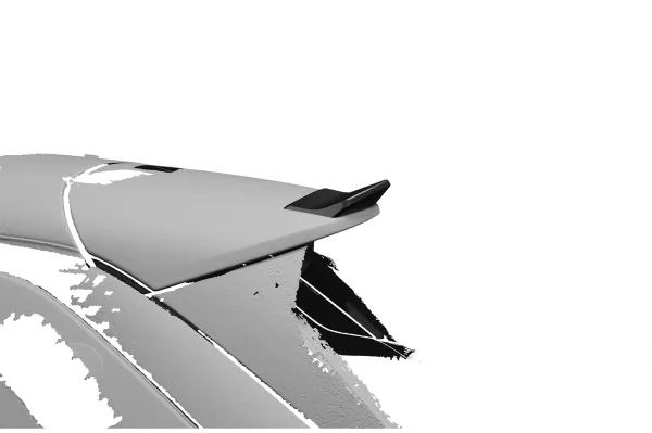 CSR Heckspoiler | Heckflügel mit ABE für VW Tayron HF298-C Carbon Look Hochglanz (keine Lackierung erforderlich)