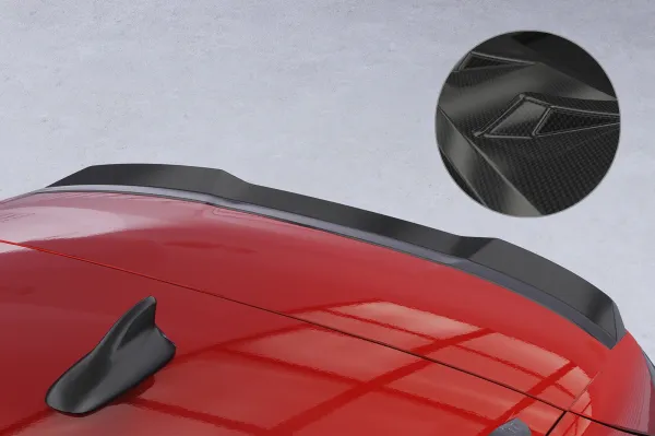 CSR Heckspoiler | Heckflügel mit ABE für VW Tiguan 3 R-Line HF249-C Carbon Look Hochglanz (keine Lackierung erforderlich)