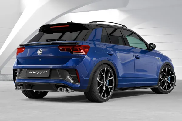 CSR Heckspoiler | Heckflügel mit ABE für VW T-Roc (Typ A1) HF020-S strukturiert schwarz matt (keine Lackierung erforderlich)