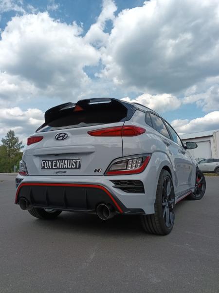 Fox passend für Hyundai Kona N Endschalldämpfer quer Ausgang rechts/links - 1x130 Typ 14 rechts/links HY210043-097