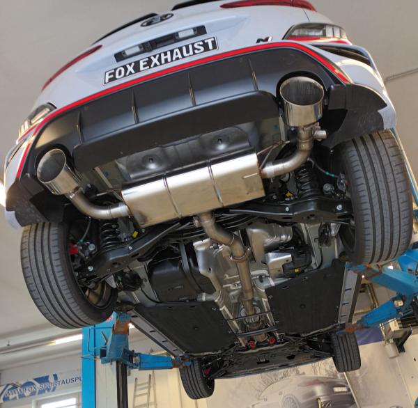 Fox passend für Hyundai Kona N Endschalldämpfer quer Ausgang rechts/links - 160x130 Typ 38 rechts/links HY210043-469