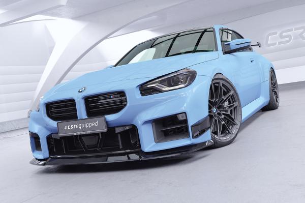 CSR Performance Flaps mit ABE für BMW M2 G87 Coupe FP041-S strukturiert schwarz matt (keine Lackierung erforderlich)
