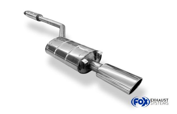 Fox passend für Porsche 944 Halbanlage bestehend aus End- und Vorschalldämpfer - Endrohr 140x90 Typ 44 PO050001-751-HA