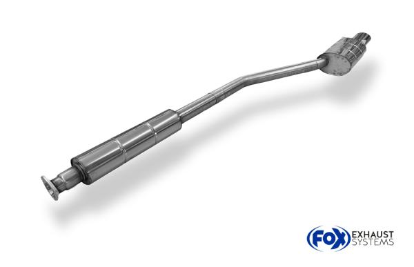 Fox passend für Porsche 944 Halbanlage bestehend aus End- und Vorschalldämpfer - Endrohr 140x90 Typ 44 PO050001-751-HA