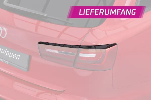 CSR Rücklichtblenden für Audi A6 C7 (Typ 4G) Avant RB018-L Lackierung erforderlich (unlackiert roh)