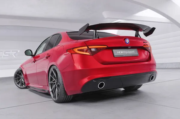 CSR Schwanenhals Heckflügel mit ABE für Alfa Romeo Giulia (Typ 952) SHF035-D01-F
