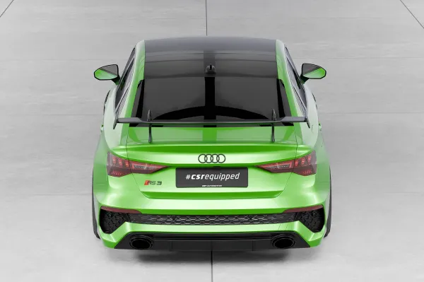 CSR Schwanenhals Heckflügel mit ABE für Audi A3 / S3 / RS3 (8Y) Limousine SHF057-D02-F