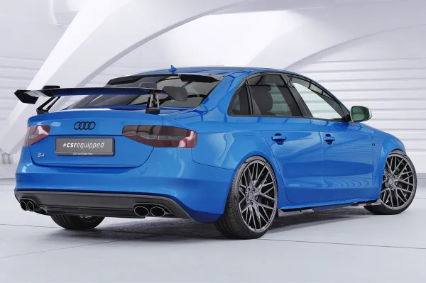 CSR Schwanenhals Heckflügel mit ABE für Audi A4 / S4 B8 (Typ 8K) Limousine SHF041-D01-F