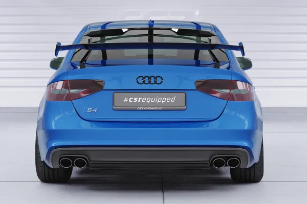CSR Schwanenhals Heckflügel mit ABE für Audi A4 / S4 B8 (Typ 8K) Limousine SHF041-D01-F