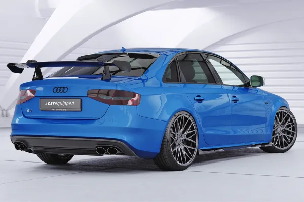 CSR Schwanenhals Heckflügel mit ABE für Audi A4 / S4 B8 (Typ 8K) Limousine SHF041-D02-F