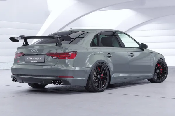 CSR Schwanenhals Heckflügel mit ABE für Audi A4 / S4 B9 (Typ 8W) Limousine SHF044-D02-F