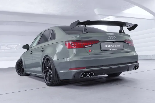 CSR Schwanenhals Heckflügel mit ABE für Audi A4 / S4 B9 (Typ 8W) Limousine SHF044-D02-F