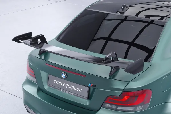 CSR Schwanenhals Heckflügel mit ABE für BMW 1er / M1 E82 Coupe SHF043-D02-F