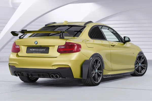 CSR Schwanenhals Heckflügel mit ABE für BMW 2er/M2 F22/F23/F87 Coupe SHF011-D01-F