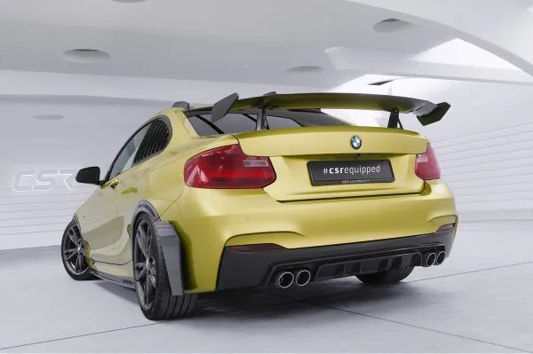 CSR Schwanenhals Heckflügel mit ABE für BMW 2er/M2 F22/F23/F87 Coupe SHF011-D02-F