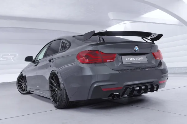 CSR Schwanenhals Heckflügel mit ABE für BMW 4er F36 Gran Coupe SHF027-D01-F