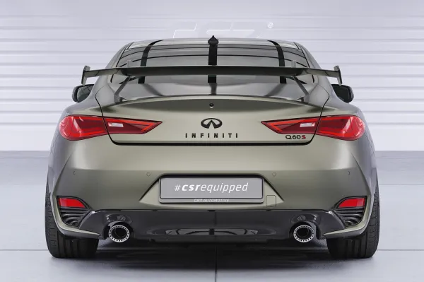 CSR Schwanenhals Heckflügel mit ABE für Infiniti Q60 / Q60S Coupe SHF014-D01-F