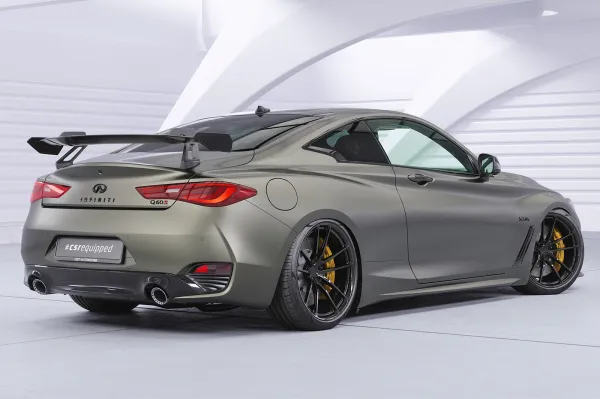 CSR Schwanenhals Heckflügel mit ABE für Infiniti Q60 / Q60S Coupe SHF014-D01-F