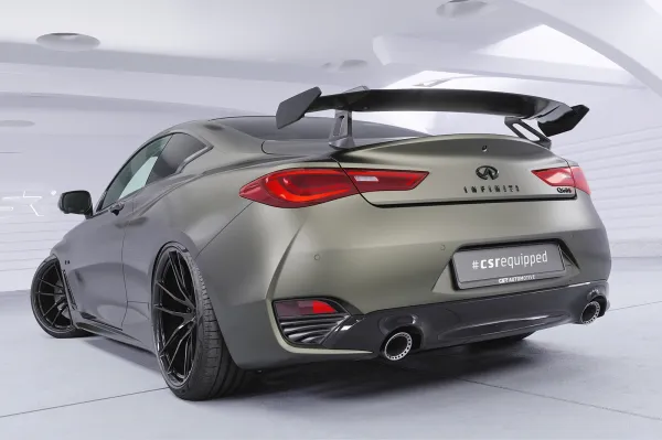 CSR Schwanenhals Heckflügel mit ABE für Infiniti Q60 / Q60S Coupe SHF014-D01-F
