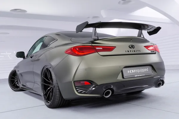 CSR Schwanenhals Heckflügel mit ABE für Infiniti Q60 / Q60S Coupe SHF014-D02-F