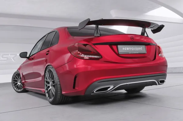 CSR Schwanenhals Heckflügel mit ABE für Mercedes-Benz C-Klasse (W205) Limousine SHF031-D02-F