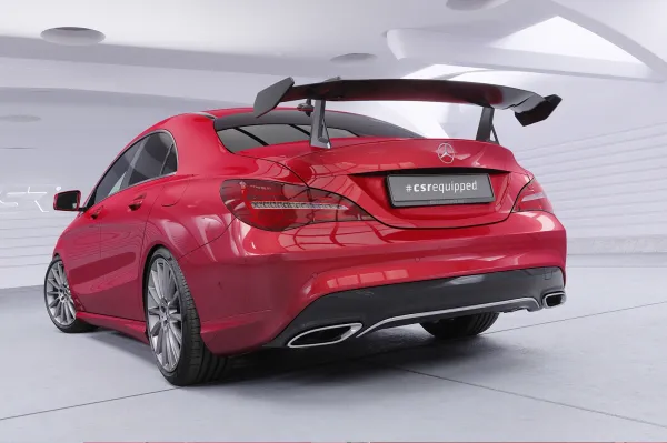 CSR Schwanenhals Heckflügel mit ABE für Mercedes-Benz CLA (C117) Limousine SHF069-D02-F