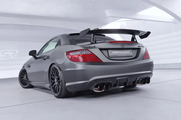 CSR Schwanenhals Heckflügel mit ABE für Mercedes-Benz SLK / SLC R172 SHF028-D02-F