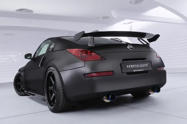 CSR Schwanenhals Heckflügel mit ABE für Nissan 350Z (Z33) Coupe SHF018-D01-F