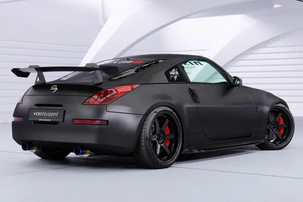 CSR Schwanenhals Heckflügel mit ABE für Nissan 350Z (Z33) Coupe SHF018-D02-F