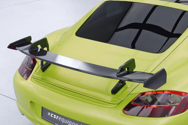 CSR Schwanenhals Heckflügel mit ABE für Porsche Cayman 987c SHF029-D01-F