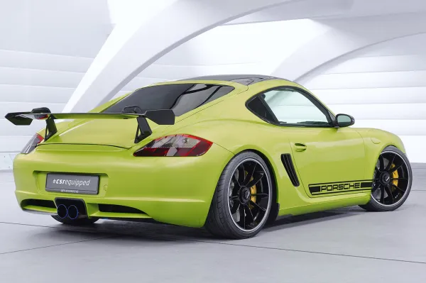 CSR Schwanenhals Heckflügel mit ABE für Porsche Cayman 987c SHF029-D02-F