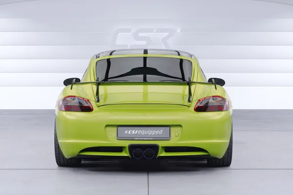 CSR Schwanenhals Heckflügel mit ABE für Porsche Cayman 987c SHF029-D02-F