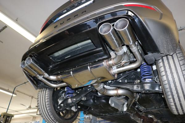 Fox passend für Cupra Ateca/ Seat Ateca Cupra 4x4 - 5FP Halbanlage ab Kat - 2x106x71 Typ 44 rechts/links - mit 2 elektronischen Klappen  SE100035-748