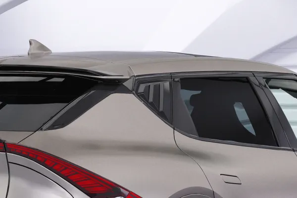 CSR Seitenscheibenblenden mit ABE für Kia EV6 SSB028-C Carbon Look Hochglanz (keine Lackierung erforderlich)