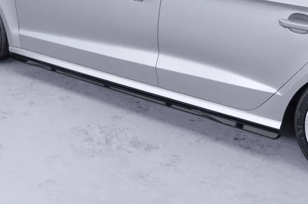 CSR Seitenschweller mit ABE für Audi A3 8V Limo SS588-S Strukturiert schwarz matt (keine Lackierung erforderlich)