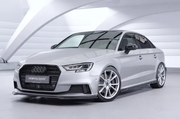 CSR Seitenschweller mit ABE für Audi A3 8V Limo SS588-S Strukturiert schwarz matt (keine Lackierung erforderlich)