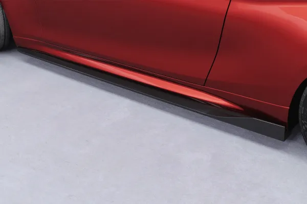 CSR Seitenschweller mit ABE für BMW M2 F87 SS553-S strukturiert schwarz matt (keine Lackierung erforderlich)