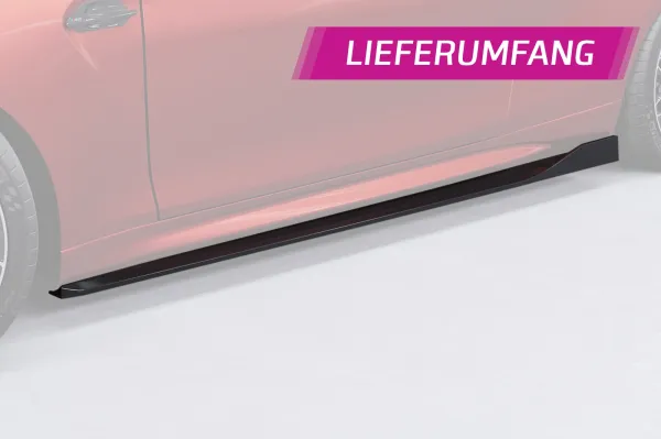 CSR Seitenschweller mit ABE für BMW M2 F87 SS553-C Carbon Look Hochglanz (keine Lackierung erforderlich)