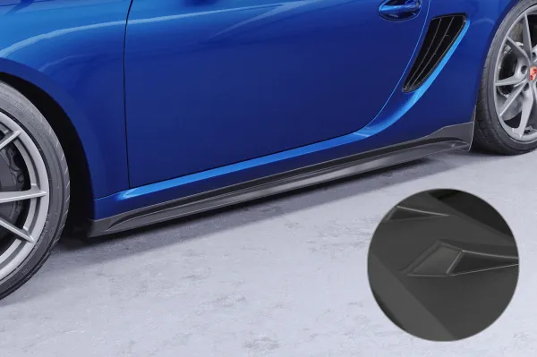 CSR Seitenschweller mit ABE für Porsche Cayman 987C SS559-L Lackierung erforderlich (unlackiert roh)