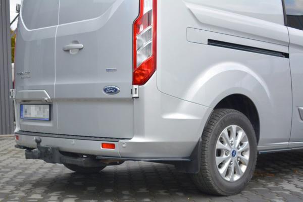 Maxton Design Heck Ansatz Flaps Diffusor für Ford Transit Custom Mk1 FL schwarz Hochglanz