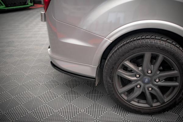 Maxton Design Heck Ansatz Flaps Diffusor für Ford Transit Custom ST-Line Mk1 Facelift schwarz Hochglanz