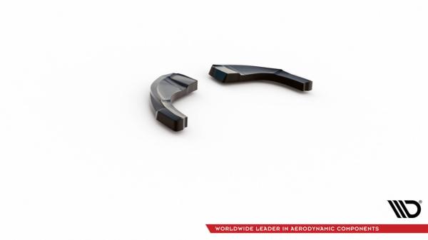 Maxton Design Heck Ansatz Flaps Diffusor V.1 für Hyundai Kona Mk1 schwarz Hochglanz
