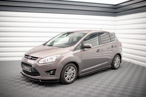 Maxton Design Seitenschweller Ansatz für Ford C-Max Mk2 schwarz Hochglanz