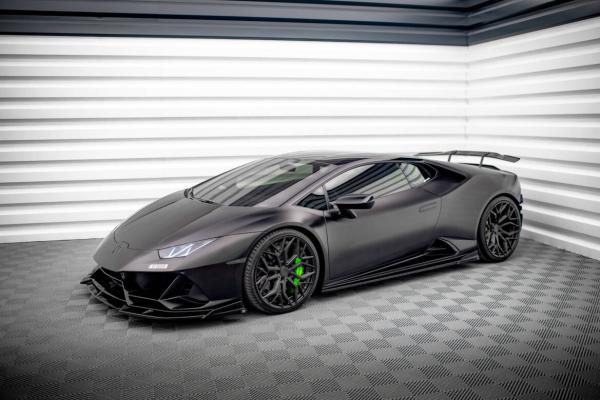Maxton Design Seitenschweller Ansatz für Lamborghini Huracan EVO schwarz Hochglanz