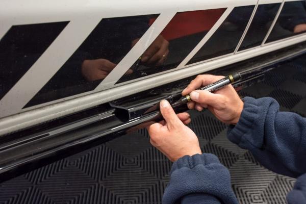 Maxton Design Seitenschweller Ansatz für VW T6 schwarz Hochglanz